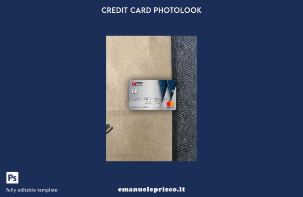 stile verificato modello frontale photolook mastercard della Metro Bank del Regn